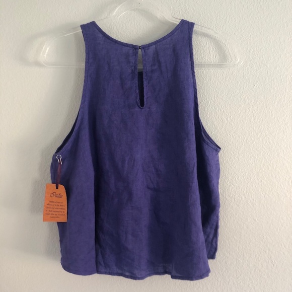 SOLD✨ANTHROPOLOGIE MAEVE Joya 100% Linen Swing Tank Top - Picture 3 of 5